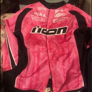 Icon motorcycle pink jacket NWT with padding